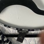 Ann Taylor  Cowl Neck navy blue and white diamond design size M Photo 1