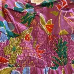 Listicle NWT  Floral Puff Sleeve Tiered Smocked Maxi Poplin Cotton Dress LARGE Photo 11