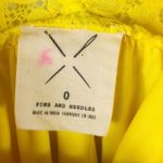 Pins & Needles Yellow Anthropology Lace Dress Size 0 Photo 4