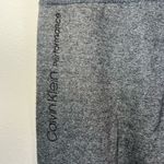 Calvin Klein  Performance Fleece Pants Gray Heather Stripe Slit Leg Women's Sz XL Photo 9