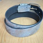 Calvin Klein  Women’s Belt Studded Silver Vegan Leather Medium 90s 80s Grunge Photo 2