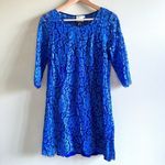 Anthropologie  HD in‎ Paris Women's Urban Chic Electric Blue Lace Dress S… Photo 3