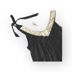 new Shay Todd ❃ Handkerchief Hem Crochet Beach Dress Swim Cover ❃ Black Ivory ❃ Size L Photo 3