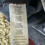 frame denim FRAME Le Crop Mini Boot Jeans in Rockstar Black Womens Size 29 Raw Hem Photo 6