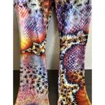 Tesoro Moda Large Fly Zipper‎ Flare Bell Bottoms Whimsical Rare Unique Colorful Size XL Photo 3