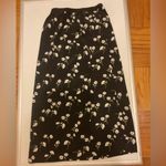 Sanctuary Black and White Floral Midi Skirt Photo 1