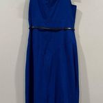 Black Halo  Jackie O Dress Cobalt Blue 10 Photo 4