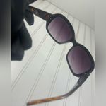 Black Oversized Square Sunglasses w Purple Gradient Lenses Women Fashion Shades Photo 5