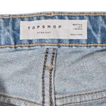 Topshop Straight Leg Jeans W29 L32 Light Wash Denim Made in Turkey Photo 3