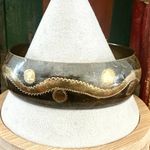 Vintage Etched Brass Bangle Photo 2