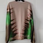 Grateful Dead  tye dyed tan/ green sweatshirt, medium Photo 2
