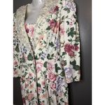 Vintage Atina By Karon Crosby Dress Womens 8 White Floral Lace Collar Midi Photo 3