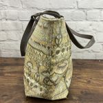 Sakroots  Artist Circle Tote One World Beige Satchel Handbag Large With Elephant Photo 2