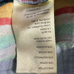 Free People  Oversized Bohemian Gauze Lucy Swing Top in Blue Plaid Size Large Photo 9