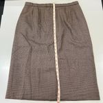 Pendleton 100% Virgin Wool Brown Knee Length Midi Skirt Career Size 16 Photo 8