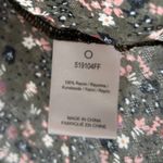 Dolan Anthropologie Lorien Lace Peasant Floral Print Long Sleeve Blouse Top Med Green Photo 5