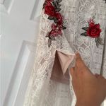 L'ATISTE Lace Floral Embroidered Maxi Skirt Cottagecore Romantic Photo 3