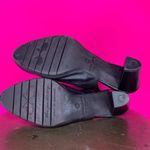 Wonders Black Leather Slingback Round Toe Low Heel Pump Sz 8 Black Photo 4