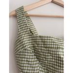 Reformation Celosia Linen Dress in Avocado Check Size 2 NEW Photo 5