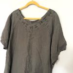 Blue Fish  Hand Painted Linen Boho dress  Photo 2