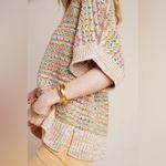 Anthropologie  Yareli Sweater Tee in Neutral Motif Size Small NWT Dolman Photo 1