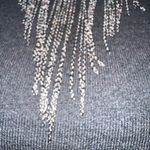 Minnie Rose Black Sleeveless Chain Fringe Detail Crewneck Top NWOT Size XS Photo 2