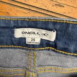 O'Neill Womens Denim Shorts Distressed Frayed Cuffed Blue Size 25 Photo 2