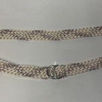 White Purple Stretch Knit Adjustable D Photo 0