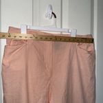 Ralph Lauren Lauren  Women's Orange White Checkered Capri Pants Size 18W Plus Photo 4