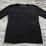 ASOS Design Black metallic ribbed crewneck Sweater, size L bohemian festive Photo 9