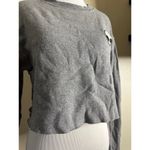 Urban Outfitters Grey alien long sleeve cropped sweater Photo 2