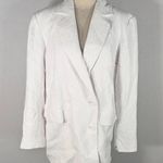 Halogen White Double Button Textured Blazer Jacket Women's Size Medium NWT Photo 0