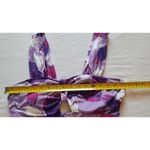 Mynah Swimsuit, Abstract Floral, Purple and Lavender Size L Size L Photo 7