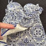 Soma Navy, Royal and White Bustier Swim Top Size undefined Photo 7