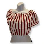 Amuse Society off the shoulder striped top Photo 0