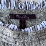 Olivia Sky Olivia Sky Twofer Gray Ribbed Sweater Photo 4