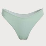 BERLOOK Cyan Solid Low Waisted Bikini Bottom ONLY 02 Blue Size M Photo 5