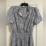 Summer Floral Blue Maxi Dress size Medium Photo 1