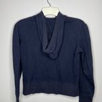 Norma Kamali  Zip Hoody Jacket Navy Photo 3