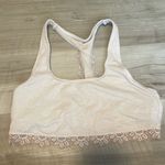 Aerie unlined ribbed lace nude bralette Photo 0