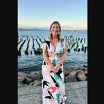 Lulus Two-Piece Maxi Dress / Skirt Set NWT XL Daydreaming White Print Blogger Photo 4