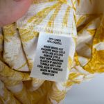 Wonderly  Tropical Leaf Print Linen Blend Button Up Shirt Sz 2X/3X Yellow Resort Photo 4