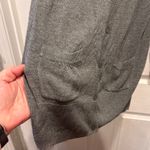 H&M  Gray Long Sleeve Button Down Cardigan Sweater Women's Large Puff Sleeves‎ Photo 3