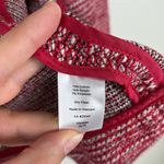 Talbots  Tweed Blazer Jacket Red White Women’s Size 8 Petite Cotton Career Office Photo 3