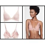 Natori ππ Feathers Underwire Contour Bra ~ 32D Pink NWT Photo 1