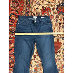 frame denim FRAME Le High Flare Jeans Dark Wash Stretch Denim Stormy Indigo Women’s 30 Photo 2