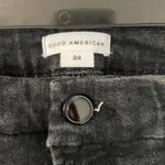 Good American NWT  Good Legs Ultimate Skinny Sculpting Black Jeans Size24 Raw Hem Photo 1