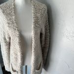 Woven Heart  Beige Cozy Knit Cardigan Photo 2