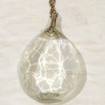 Clear Crystal Charm Pendant Silver Tone Necklace Jewelry Photo 1
