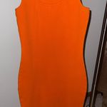 Orange Sleeveless Mini Dress US M Size M Photo 0
